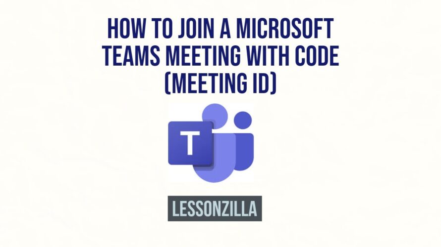 How to join a Microsoft Teams meeting with Code (Meeting ID)