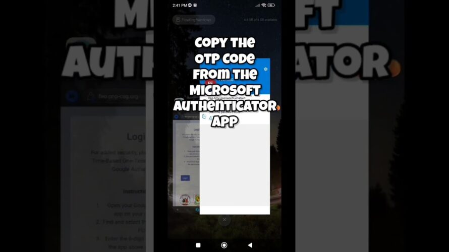 Login to FEO Online System using OTP from Microsoft Authenticator | #feoonline #pnpfeo #shorts