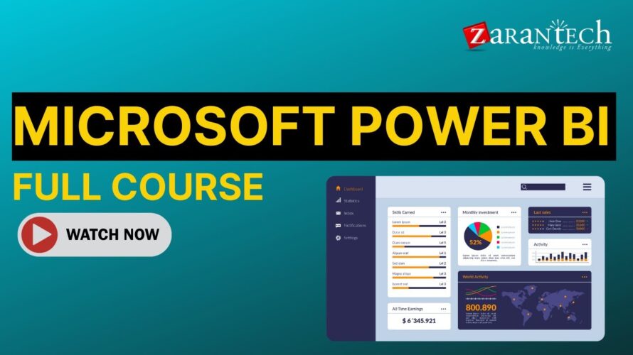 Microsoft Power BI Full Course | ZaranTech