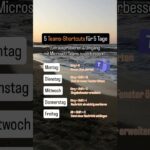 Microsoft Teams Shortcuts für 5 Tage Montag bis Freitag zum ausprobieren #microsoftteams