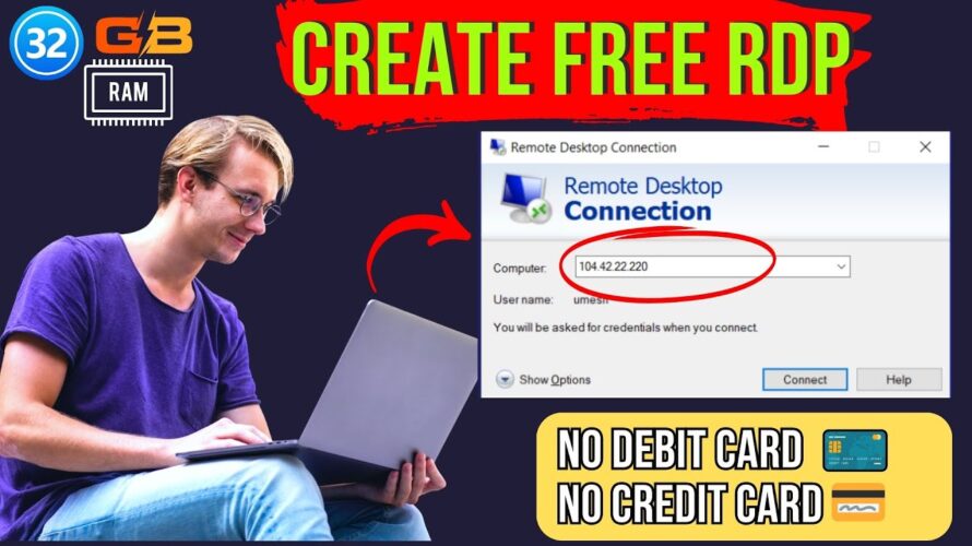 Remote Desktop ( RDP ) Create & Connection Tutorial in Windows 2024