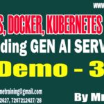 JENKINS, DOCKER, KUBERNETES & AWS tutorials || Demo – 3 || by Mr. Shiva On 31-08-2024 @7AM IST