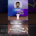 Jio Upto 100GB Free Cloud Storage 🔥 | Jio Latest Offer | Google Cloud Vs Jio Cloud #Shorts #jio