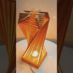 Crafting Unique Artistic Table Lamp with Chopsticks #shorts #shortsfeed #youtubeshorts #diy #craft
