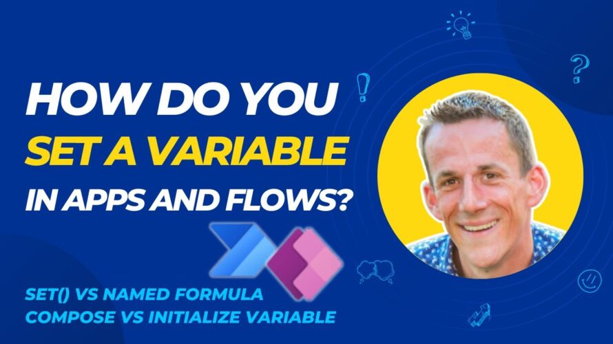 Create variables in your Power Automate Flow or Canvas Power App