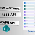 Getitem vs Getitems, RestApi vs GraphApi in Power Automate