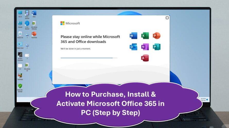 How to Purchase, Install & Activate Microsoft Office 365 in PC (Step by Step)