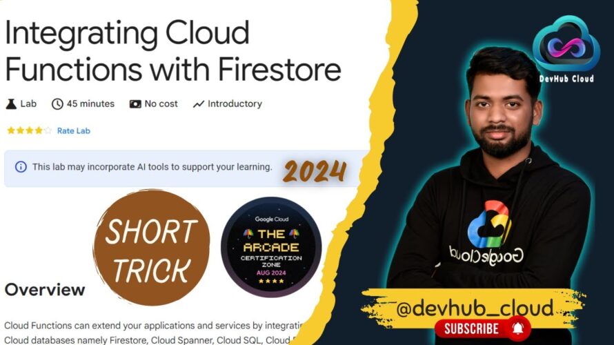 Integrating Cloud Functions with Firestore | Arcade | Google Cloud Platform