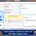 Latest Software Update for Microsoft 365 Office (August 2024)
