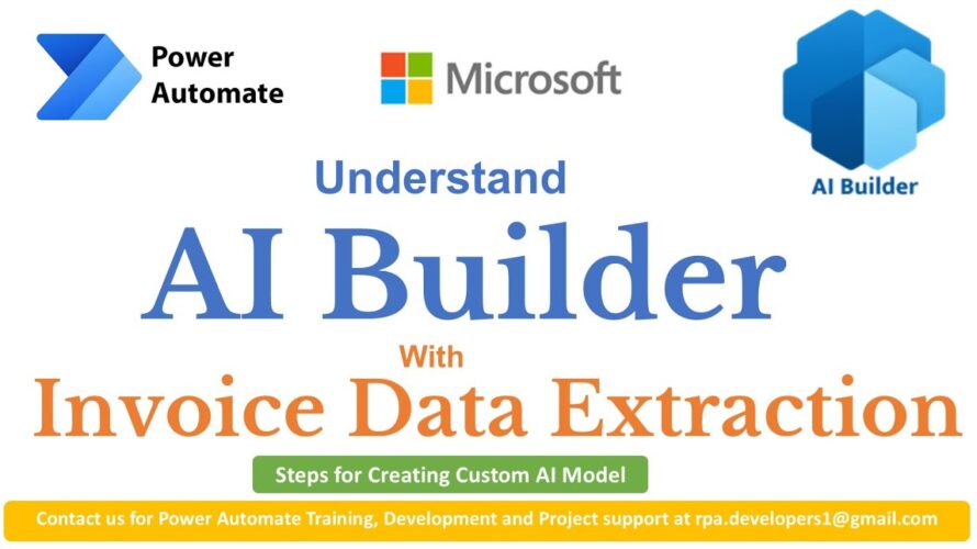 Power Automate AI Builder Invoice Processing | Power Automate AI Builder PDF to Excel | AI Builder