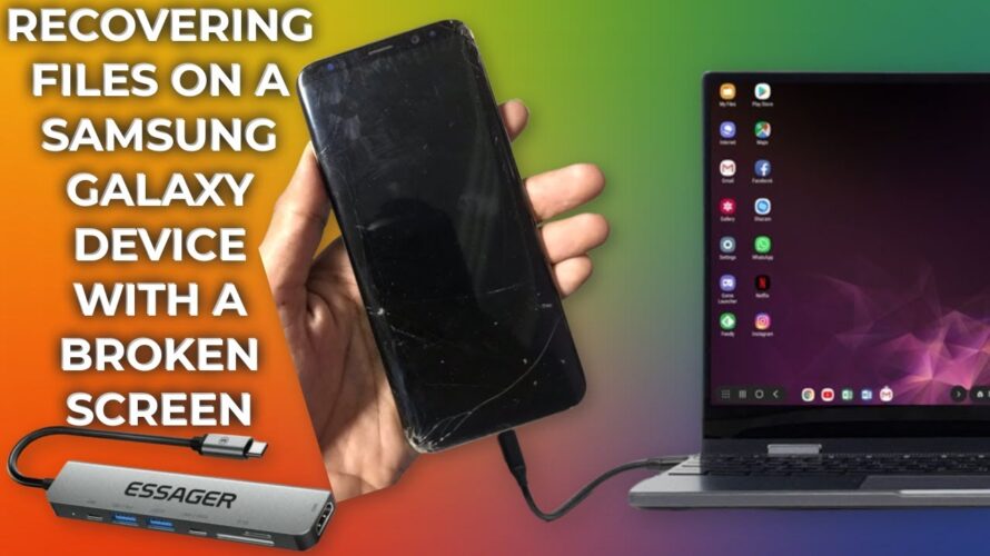 Recovering files from a Samsung Galaxy S8 with Broken Screen that is not working