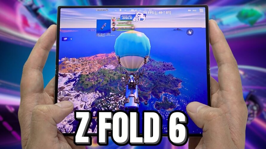 Samsung Galaxy Z Fold 6 Fortnite Gameplay | Snapdragon 8 Gen 3