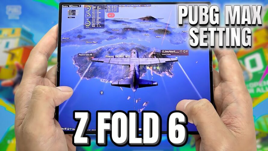 Samsung Galaxy Z Fold 6 test game PUBG Max Setting | 120Hz Display, Snapdragon 8 Gen 3