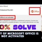 This copy of Microsoft Office is not activated 2021 | Office 365 not activated