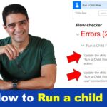 Using PowerAutomate Run a child flow and fixing the error