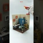 Work Room DIY Dollhouse Spoof Red Luxo Lamp #shorts