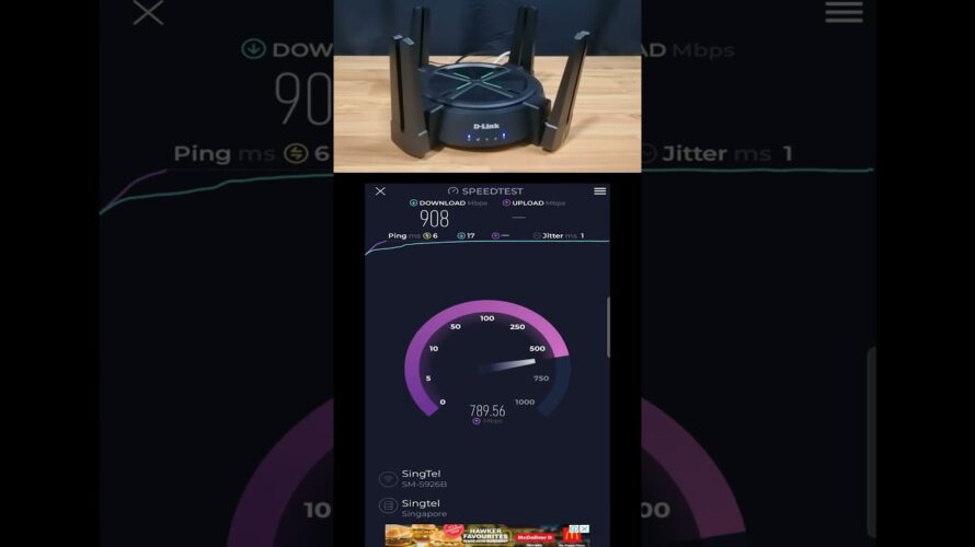 D-Link DIR X6080Z AX6000 WiFi6 Router Speed Test #DLinkDIRx6080Zrouter #dlink #wifi6router