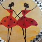 DIY room decor Dancing girl with Warl art motive full tutorial #diy #decor #warliart #traditional
