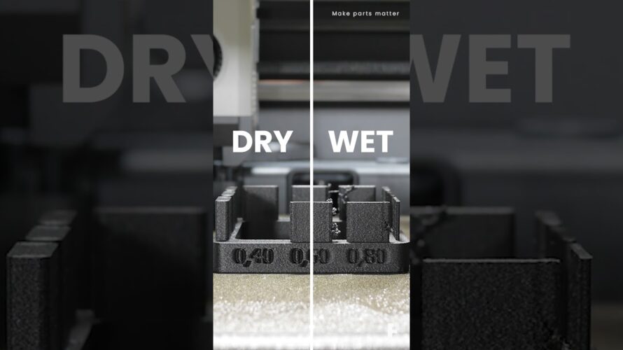 Dry and Wet – F3 PA-CF Pro printed on Bambu P1S #3dprinting #3dprint #manufacturing #automation