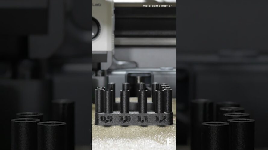 Fiberthree F3 PA-CF Pro on Bambu P1S printing thin wall test in time lapse #3dprinting