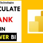 How to Calculate Rank (Ranking) values in Power BI Table | Power BI