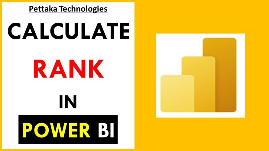 How to Calculate Rank (Ranking) values in Power BI Table | Power BI
