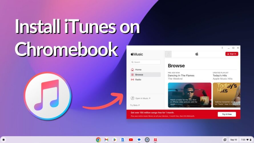 How to Install iTunes on Chromebook