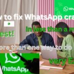 How to fix WhatsApp crash on a chromebook PC or android phone/tablet |2024