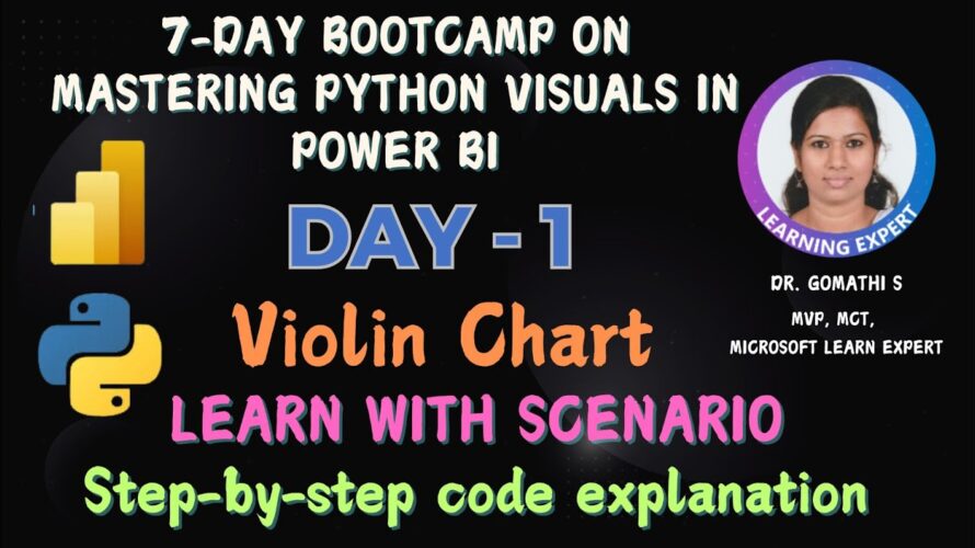 Master Python Visuals in Power BI | 7-day Bootcamp: Day 1 – Violin Chart