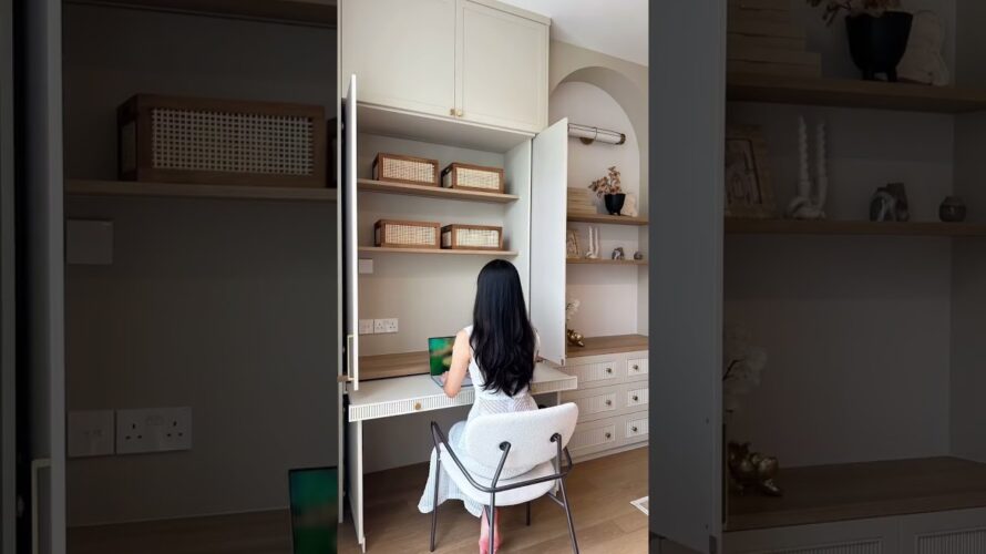 Need a work corner in your bedroom? Do this! #decoryourspace #homedecorstyles #homedecortrends