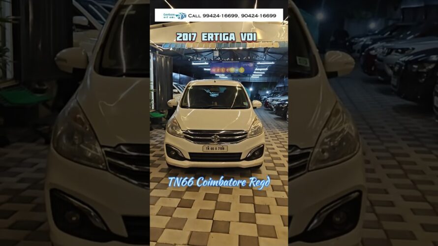 22 Kmpl | 2017 Ertiga Vdi Limited Edition | Airbags | ABS | Reverse Camera | TN66 Coimbatore Regd