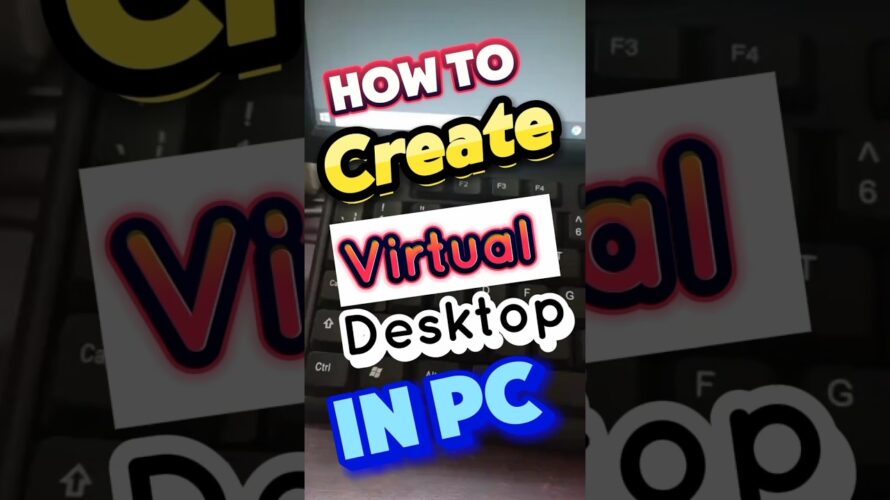 How To Create Virtual Desktop In Windows 10 😍😱 : 90% #shorts #system