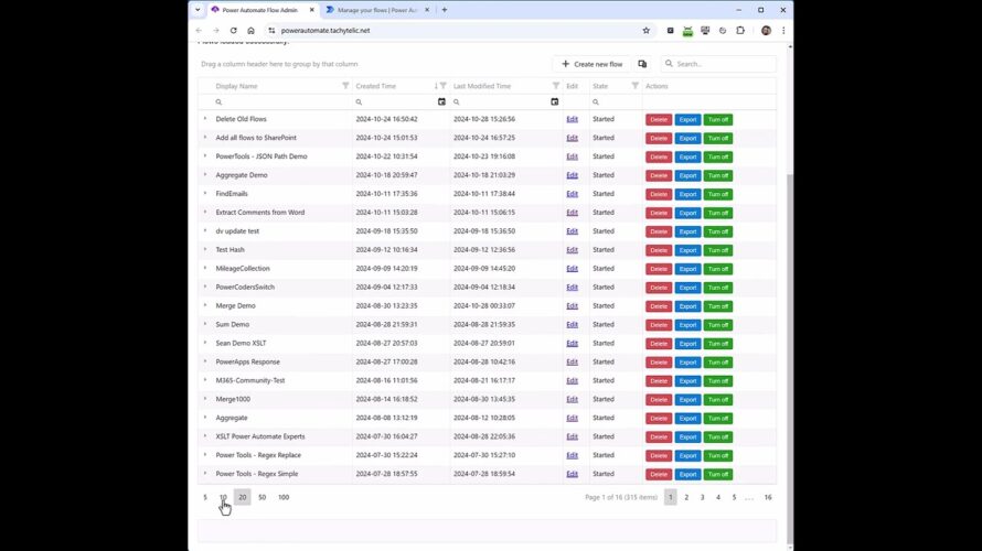Alternative Microsoft Flow Interface