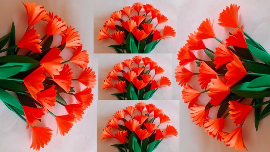 DIY Room Decor ideas | Paper Flower wall Decoration Easy and Unique
