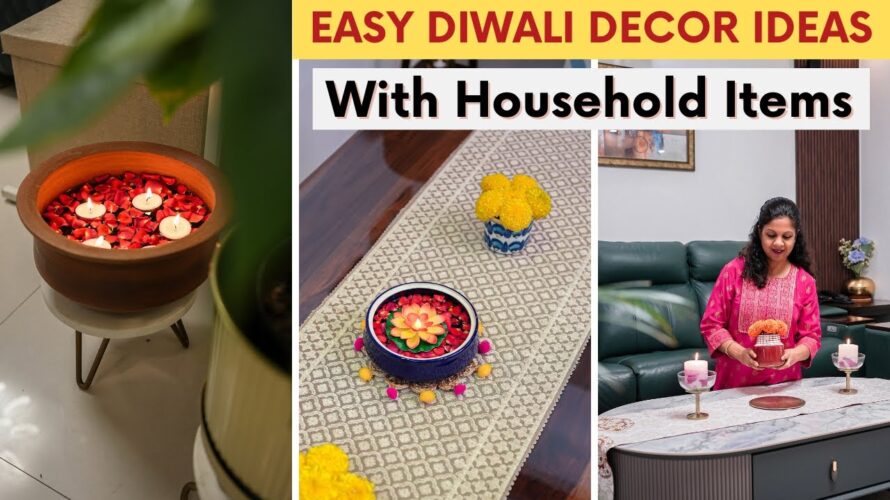 Easy DIY Diwali Decor Ideas with Household Items | Last Minute Diwali Decoration Ideas