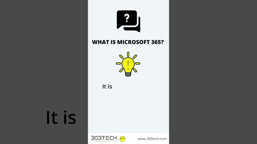 FUN Friday SHORTS: What Is Microsoft 365?