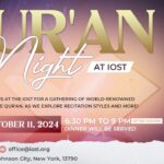 IOST Masjid | Qur’an Night | Qari Sheikh Mohamed Jebril | October 11, 2024