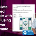 Populate Word Template with Images using Power Automate