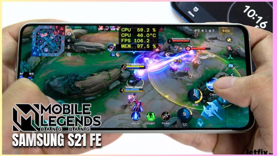 Samsung Galaxy S21 FE Mobile Legends Gaming test MLBB Update | Exynos 2100, 120Hz Display