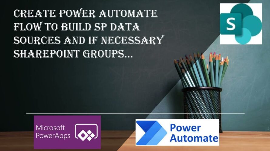 Create Flow to Build your Datasources for PowerApps