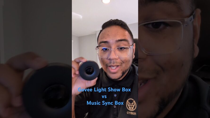Govee Music Sync II vs Outdoor Light Show Box. #goveelights #diy #christmasproject #christmaslights