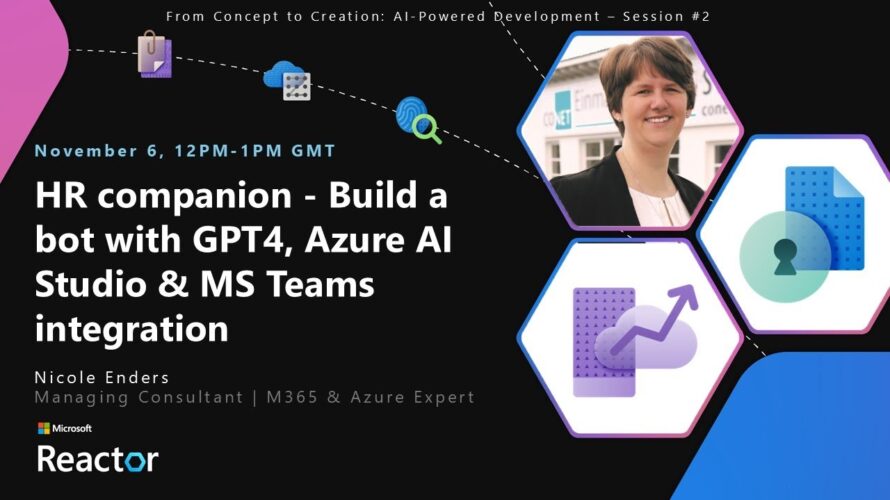 HR companion – Build a bot with GPT4, Azure AI Studio & MS Teams integration