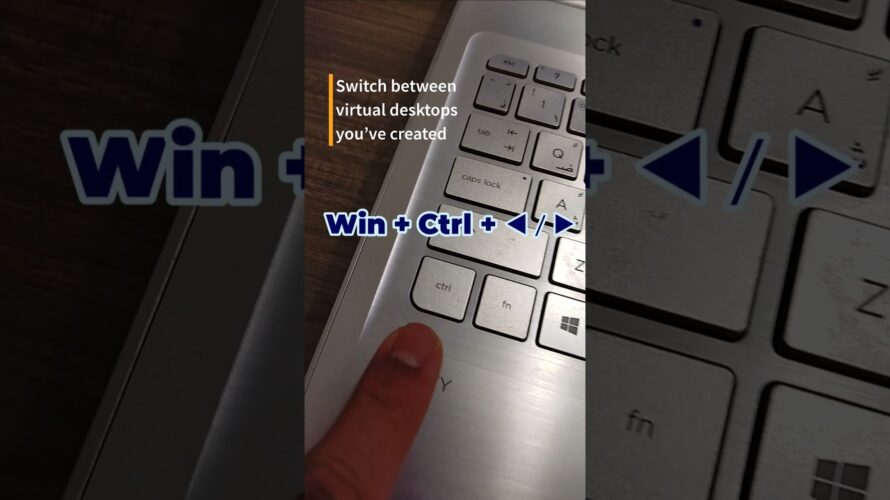 How to Switch between virtual desktops you’ve created on the right or left in Windows 10