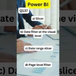 Q137: Scenario based Power BI Essential Interview Questions and Answers #powerbi #powerbiessentials
