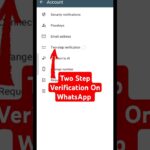 Two Step Verification On Whatsapp