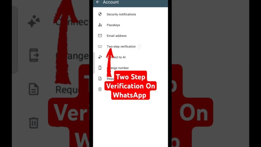 Two Step Verification On Whatsapp
