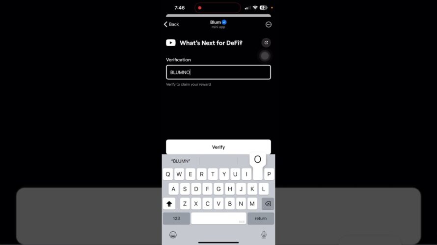 What’s Next For DeFi? Blum Video Code | What Is Next For Defi? Blum Today Verification Keyword Today