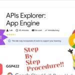 APIs Explorer App Engine||GSP 422|| #GSP422 #qwiklabs #googlecloud #solutions #swags