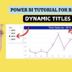 DYNAMIC TITLES based on Slicer Selection in Power BI | SELECTEDVALUE DAX  #powerbi #dax