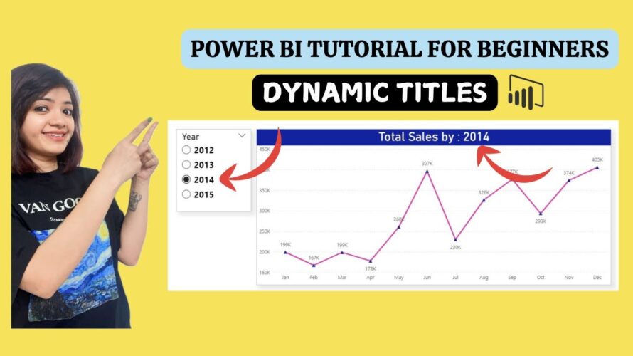 DYNAMIC TITLES based on Slicer Selection in Power BI | SELECTEDVALUE DAX #powerbi #dax